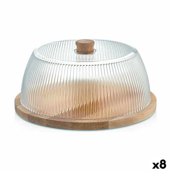 Planșetă pentru Brânzeturi Quttin LINES Lemn 29 x 29 x 12 cm (8 Unități)
