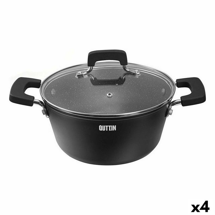 Caserolă Cu Capac de Sticlă Quttin Grand Chef 3 mm (4 Unități)