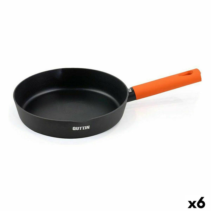 Tigaie Quttin Gastro Negru Portocaliu 37,5 x 23 x 5 cm (6 Unități)