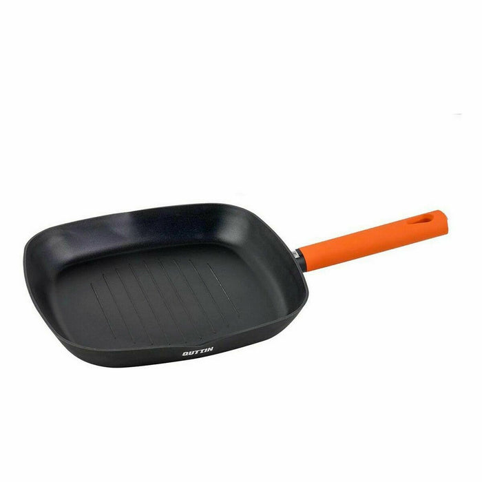 Tigaie Grill Quttin Gastro Negru Portocaliu 47 x 29,7 x 4 cm (6 Unități)