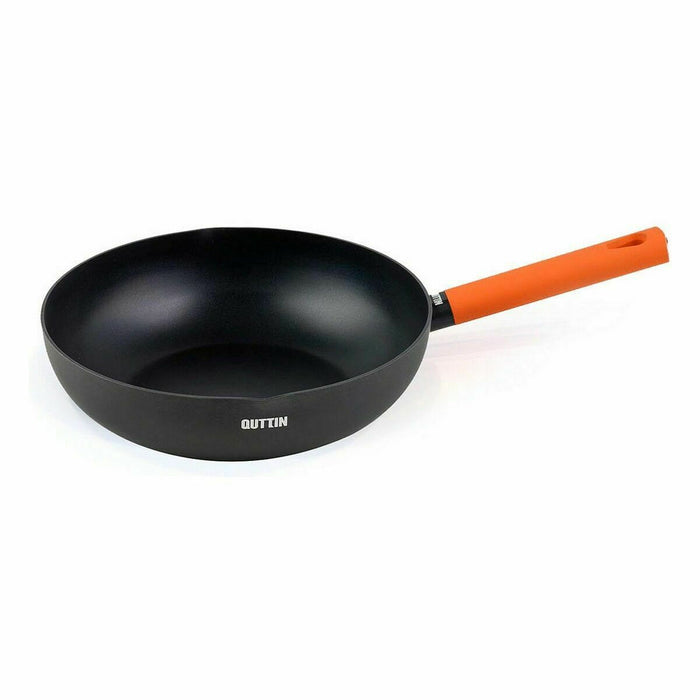 Tigaie Wok Quttin Gastro Negru Portocaliu 47 x 29 x 8 cm (6 Unități)