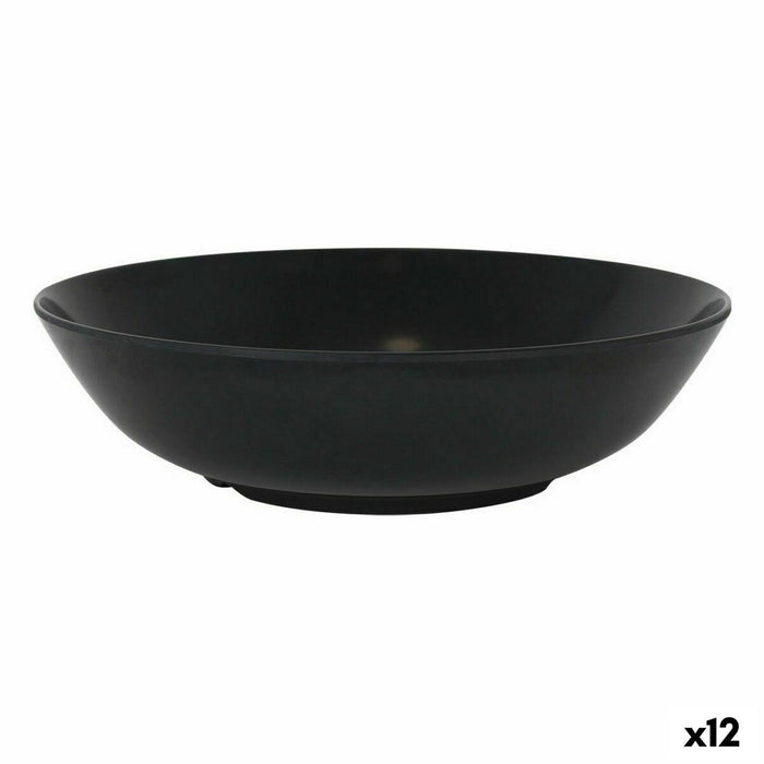 Salatieră La Mediterránea Melamina Antracit 25 x 6,5 cm (12 Unități)
