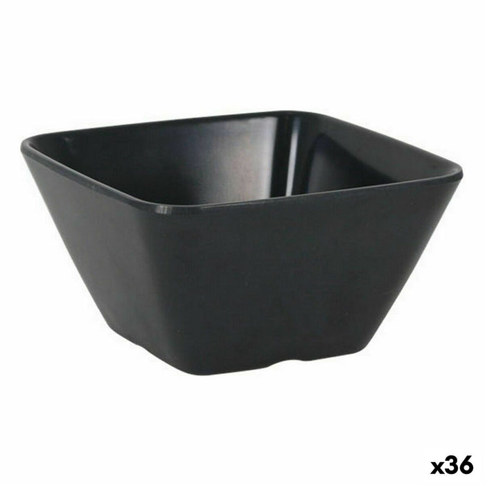 Bol pentru Aperitive La Mediterránea Melamina Antracit 10 x 10 x 5 cm (36 Unități)