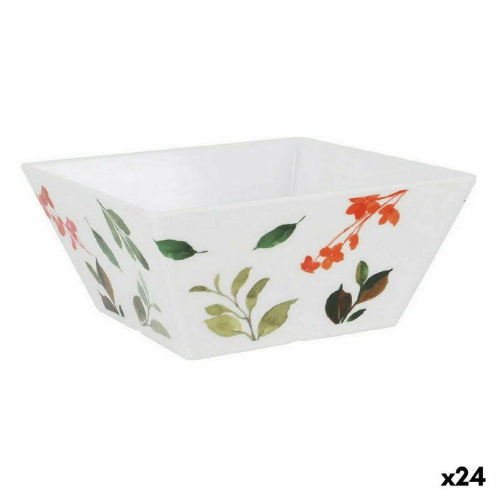 Bol pentru Aperitive La Mediterránea Petunia Melamina Luciu 18 x 18 x 8 cm (24 Unități)