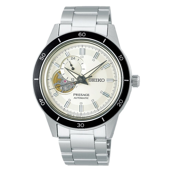 Ceas Bărbați Seiko AUTOMATIC SKELETON Argintiu (Ø 41 mm)