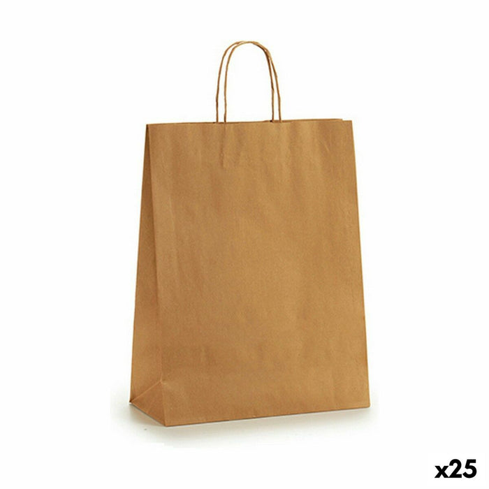 Pungă din Hârtie 32 X 12 X 50 cm Maro (25 Unități)