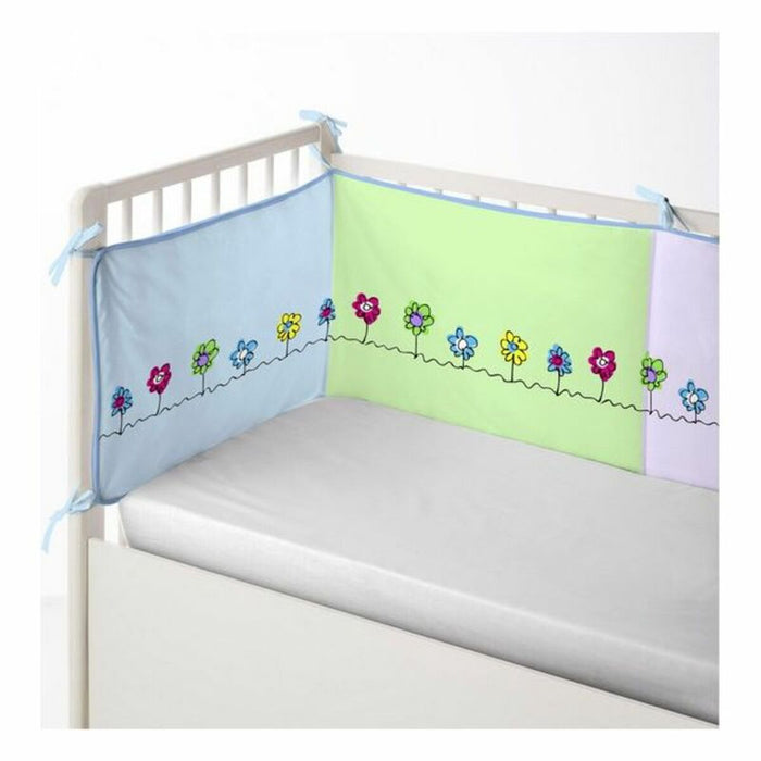 Protector de pătuț Cool Kids Patch Garden (60 x 60 x 60 + 40 cm)