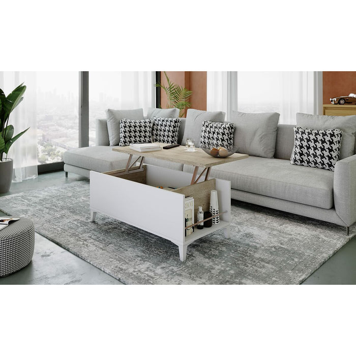 Masa laterală T38147PL11LVO 100 x 50/72 x 42/55 cm Dub