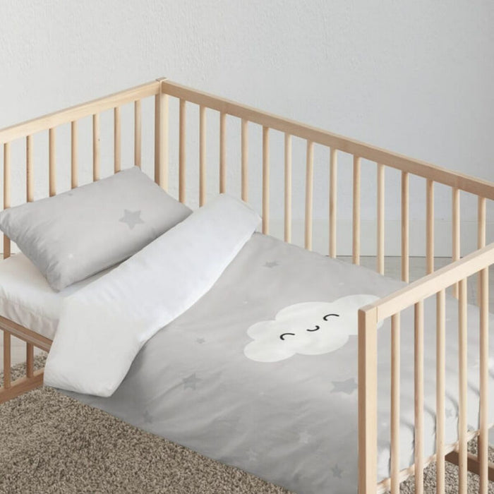 Husă de plapumă pentru pătuț Kids&Cotton Werner Gris 100 x 120 cm