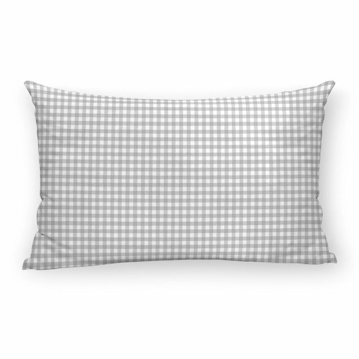 Husă de pernă de canapea Decolores Vichy Gris C Gri deschis 30 x 50 cm 100 % bumbac
