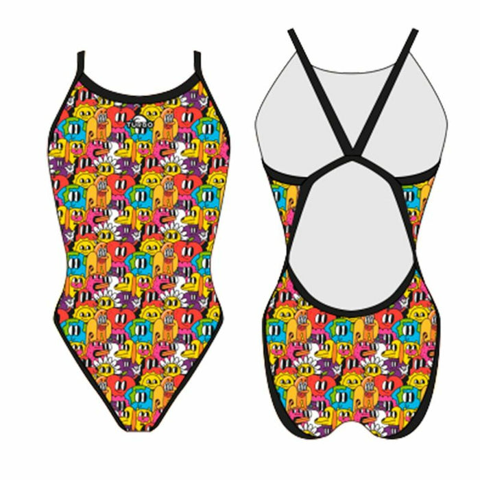 Costum de Baie Femei Turbo 'Revolution' Fun-Comic Galben