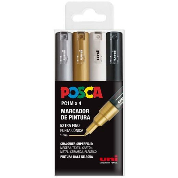 Set de markere POSCA PC-1M BWSG Multicolor