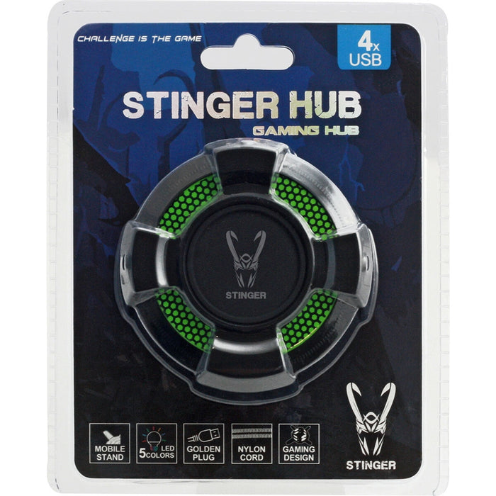 Hub USB Woxter GM26-035 Verde Negru/Verde
