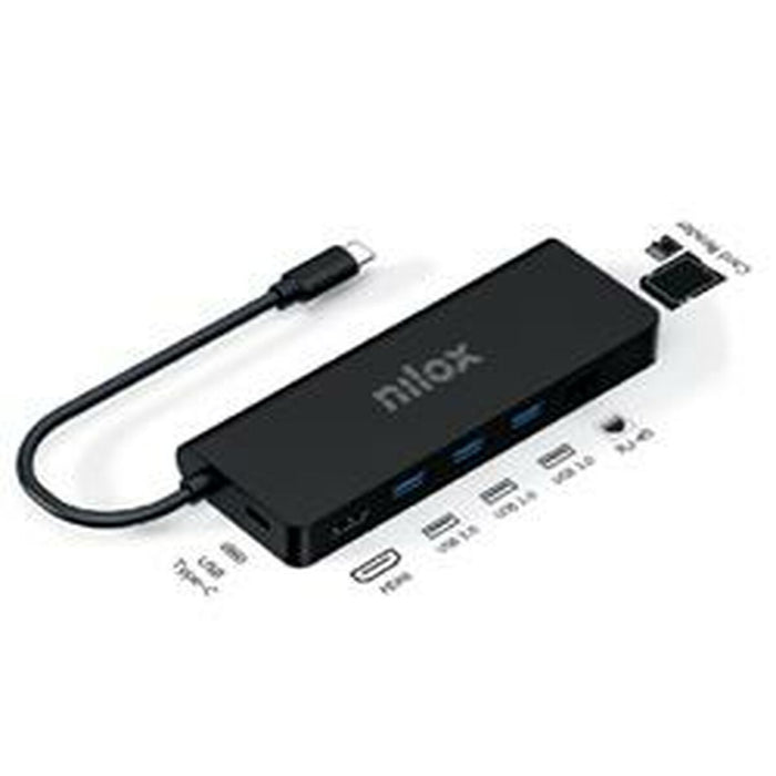 Dockstation Nilox NXDSUSBC04 Negru