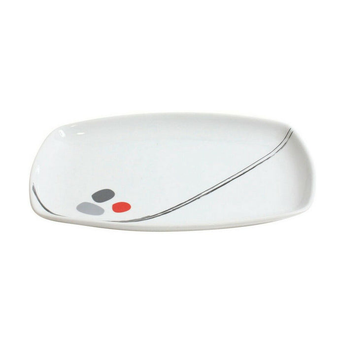 Platou pentru Servire Home Style Zen & Scratch Porțelan Dreptunghiular 31,2 x 20,7 x 3,1 cm