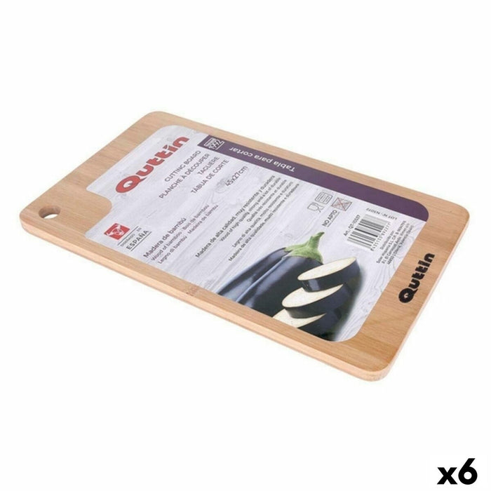 Planșetă de Bucătărie din Bambus Quttin Quttin (45 x 27 cm) Bambus (6 Unități)