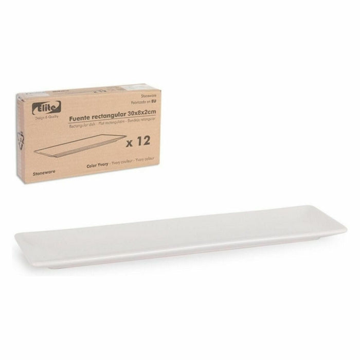 Platou pentru Servire La Mediterránea Elite Dreptunghiular 30 x 8 x 2cm (24 Unități)