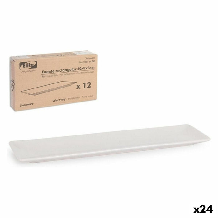 Platou pentru Servire La Mediterránea Elite Dreptunghiular 30 x 8 x 2cm (24 Unități)