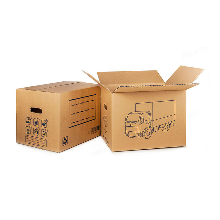Cutie de carton pentru depozitat lucruri de mutat Fun&Go 60 x 40 x 40 cm (1 Unități)