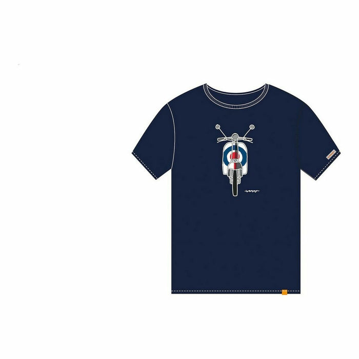 Tricou cu Mânecă Scurtă Cállate la Boca Albastru Motocicletă