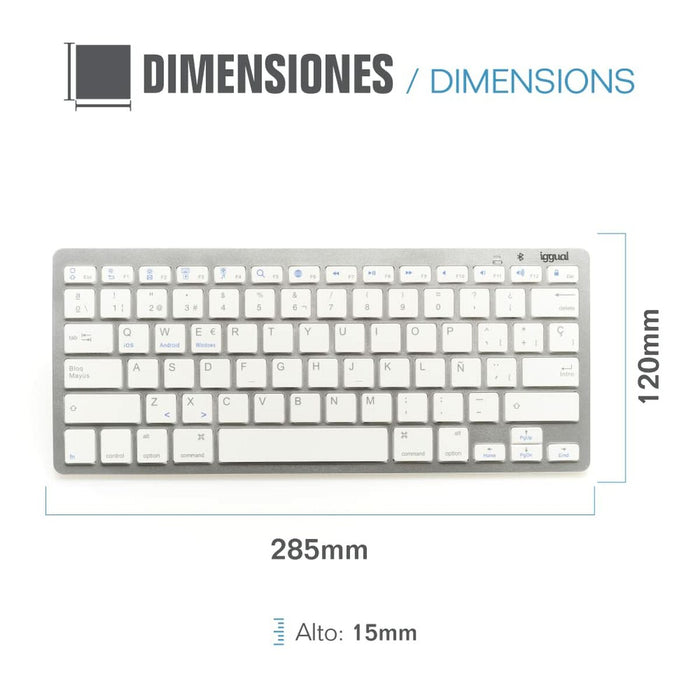 Tastatură Bluetooth iggual IGG316788 Spaniolă Maimuță (1 Piese)