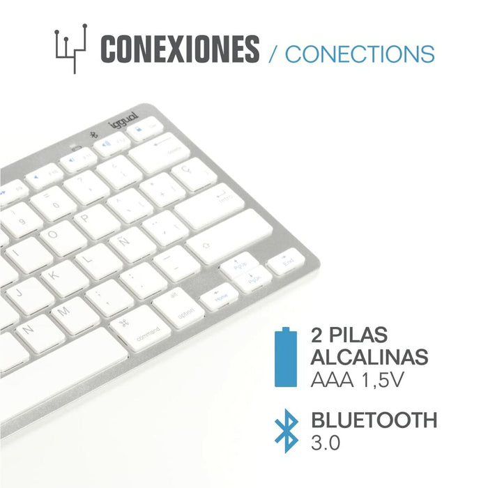 Tastatură Bluetooth iggual IGG316788 Spaniolă Maimuță (1 Piese)