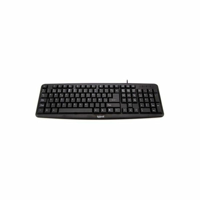 Tastatură iggual CK-BASIC-105T QWERTY USB Negru Spaniolă Maimuță (1 Piese)