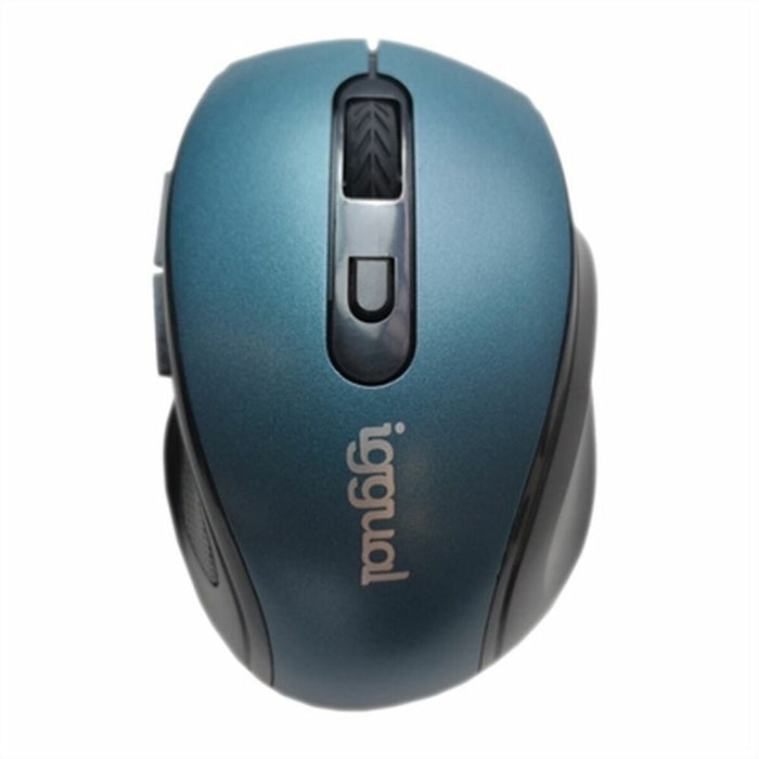 Mouse iggual ERGONOMIC-M Albastru Negru/Albastru Multicolor