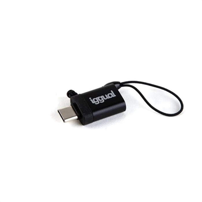 Adaptor USB C la USB iggual IGG318409 Negru