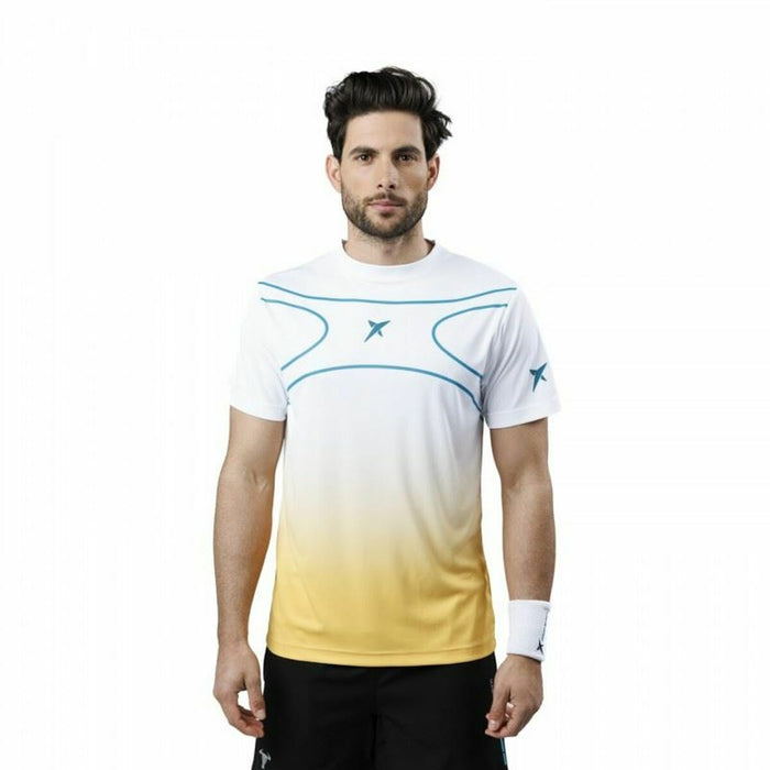 Tricou cu Mânecă Scurtă Bărbați Drop Shot Alsai Campa Alb