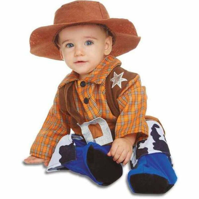 Costum Deghizare pentru Bebeluși Billy Cowboy 7-12 Luni Albastru