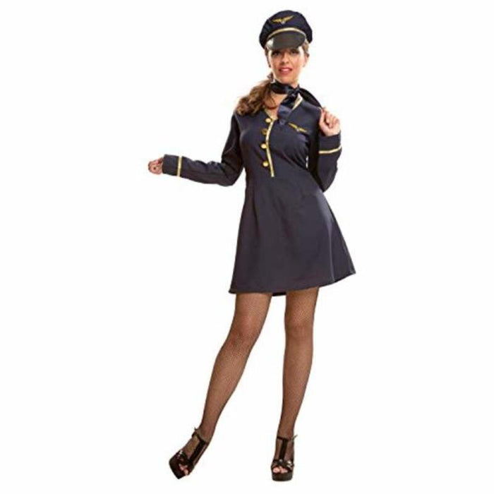 Costum Deghizare pentru Adulți Stewardesă 3 Piese