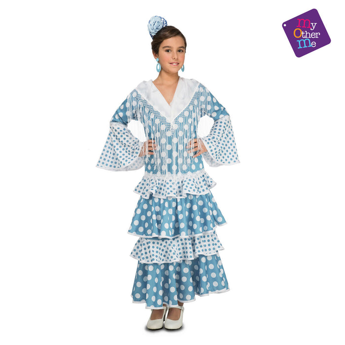 Costum Deghizare pentru Copii My Other Me Guadalquivir Dansatoare de Flamenco Turquoise