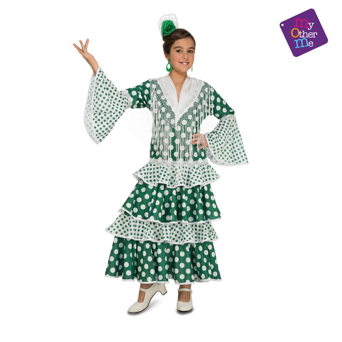 Costum Deghizare pentru Copii My Other Me Feria Dansatoare de Flamenco Verde