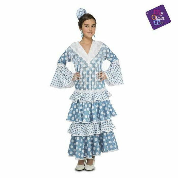 Costum Deghizare pentru Copii My Other Me Guadalquivir Dansatoare de Flamenco Turquoise