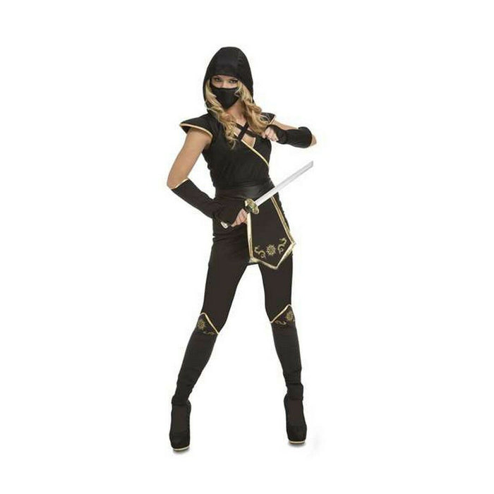 Costum Deghizare pentru Adulți My Other Me Ninja Negru (5 Piese)