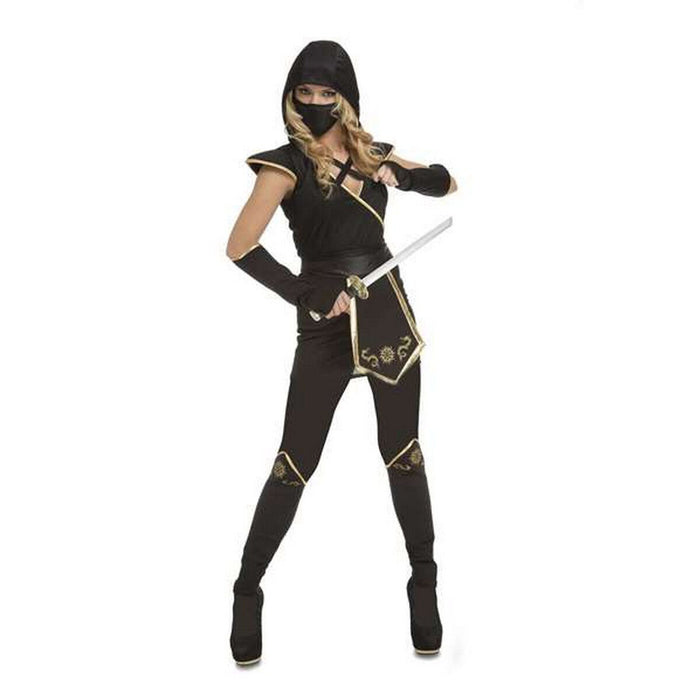 Costum Deghizare pentru Adulți My Other Me Ninja Negru (5 Piese)