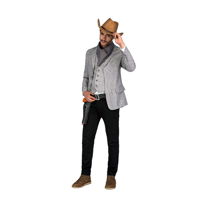 Costum Deghizare pentru Adulți My Other Me Gri M/L Pistolar (4 Piese)