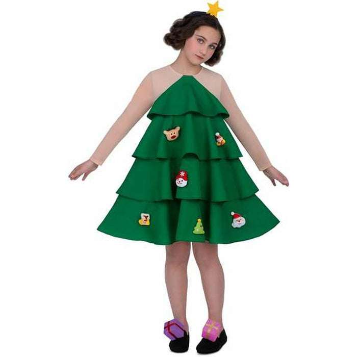 Costum Deghizare pentru Copii My Other Me Pom de Crăciun 7-9 Ani Verde 12