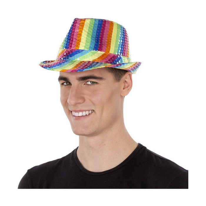 Pălărie My Other Me Rainbow Paiete
