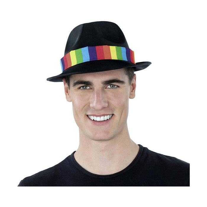 Pălărie My Other Me Curcubeu Gangster Negru Mărime unică