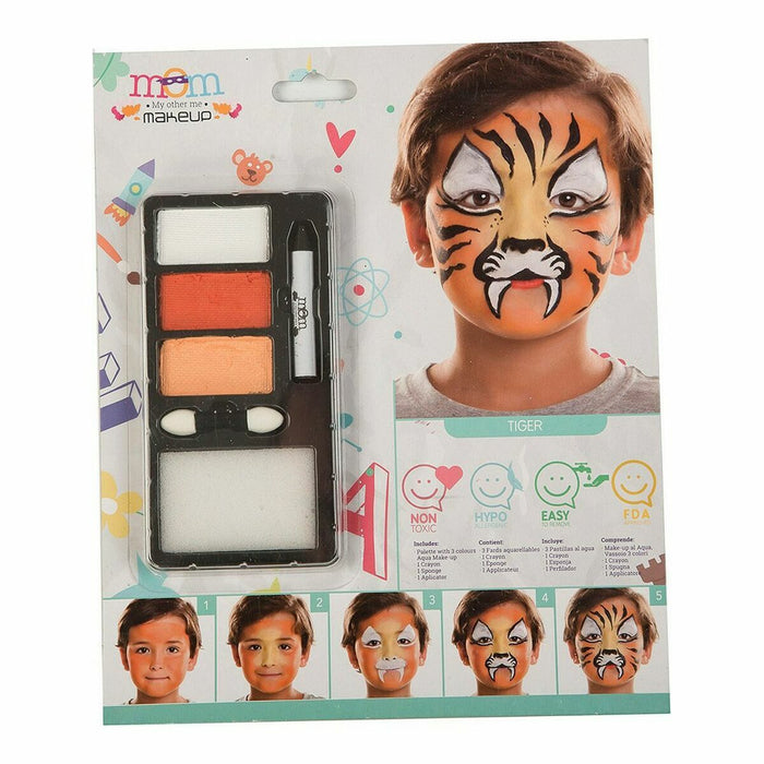 Set de Machiaj My Other Me Tigru 24 x 20 cm Unisex Multicolor