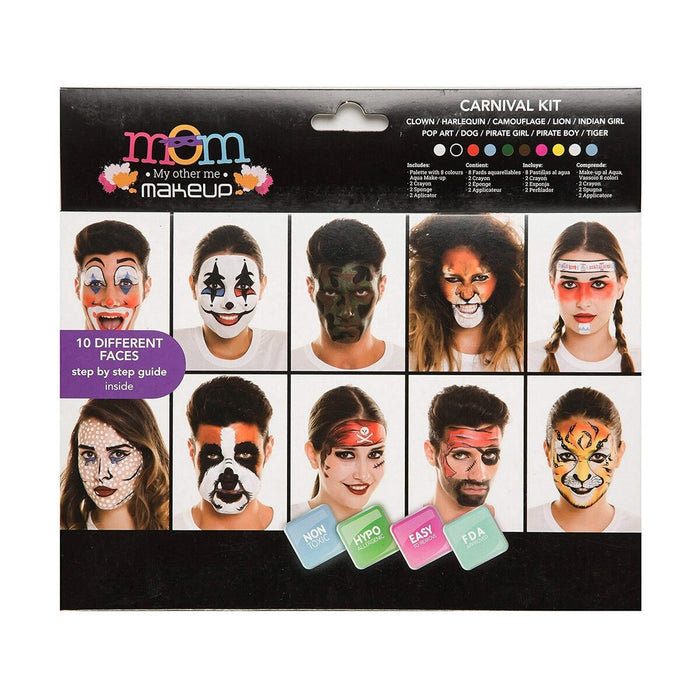 Set de Machiaj My Other Me Multicolor de fiesta 2 x 23 x 20 cm 10 Modele 1 Piese