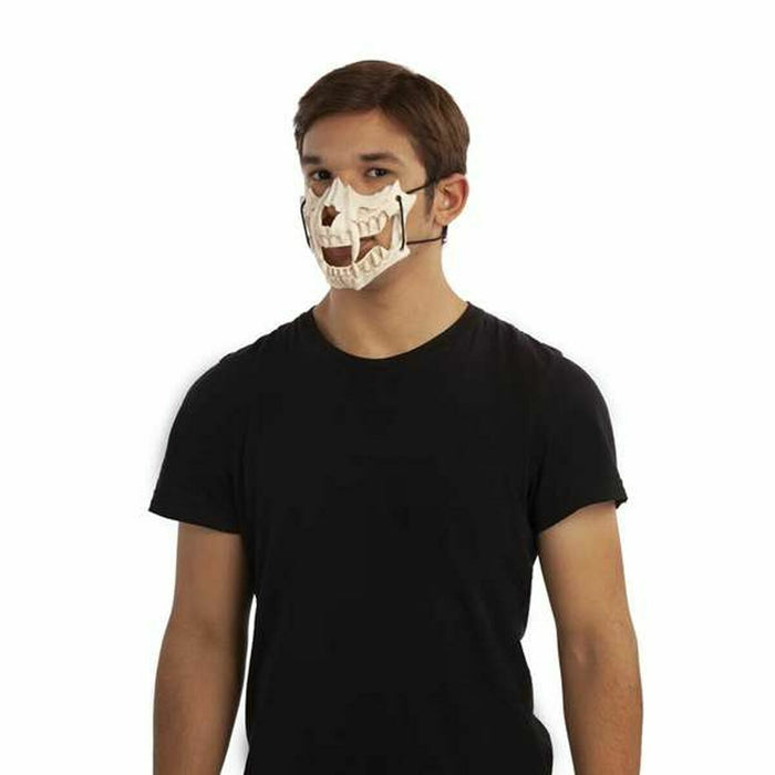 Jumătate de mască My Other Me Pradator Os Mărime unică Schelet Halloween