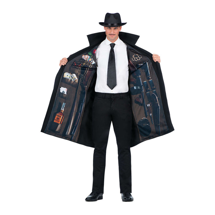 Costum Deghizare pentru Adulți My Other Me Mafiot Mărime unică Negru (2 Piese)