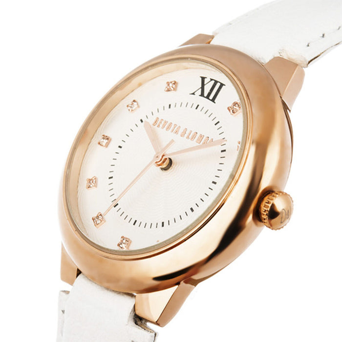 Ceas Damă Devota & Lomba DL006W-03WHITE (Ø 35 mm)