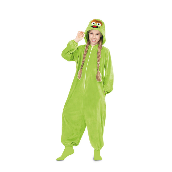 Costum Deghizare pentru Copii My Other Me Oscar the Grouch Sesame Street Verde