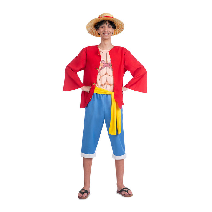 Costum Deghizare pentru Adulți One Piece Luffy (5 Piese)