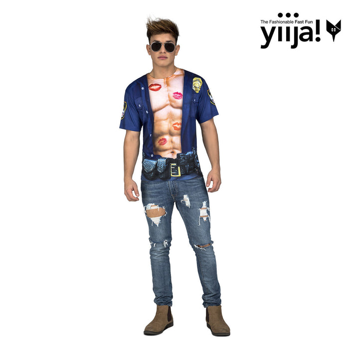 Costum Deghizare pentru Adulți My Other Me Polițist Musculos Tricou
