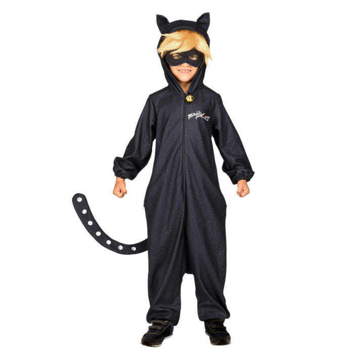 Costum Deghizare pentru Copii My Other Me Cat Noir Negru 10-12 Ani (5 Piese)